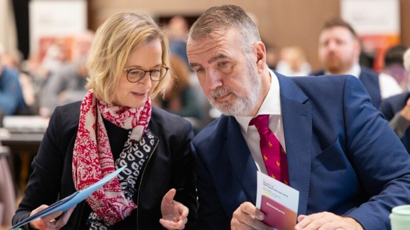 Katja Wolf und Steffen Schütze sind Vorsitzende des BSW-Landesverbands Thüringen.