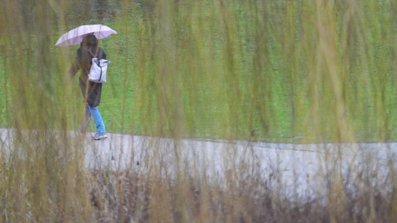 Wechselhaft wird das Wetter am Sonntag, es regnet und zeitweise kommt die Sonne heraus.