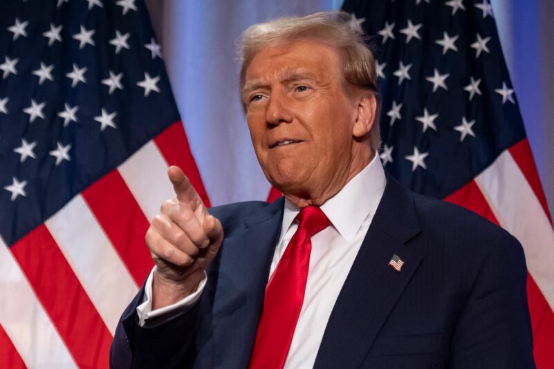 Droht mit Einfuhrzöllen: Der künftige US-Präsident Donald Trump.