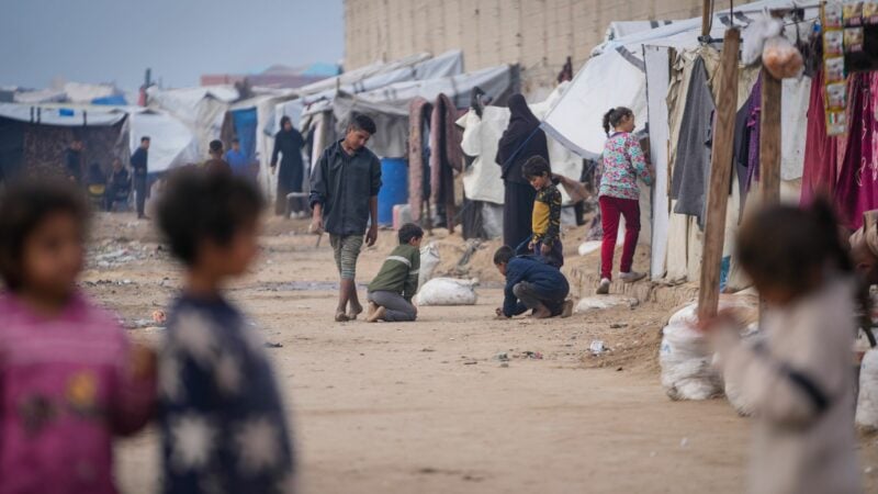 Leben in Not. Leben in Zeltstädten - die Palästinenser im Gazastreifen sehnen sich nach einem Ende des Krieges.