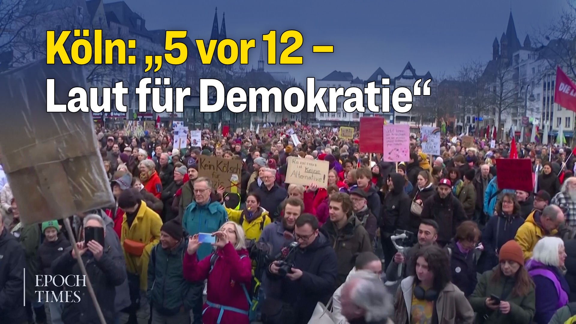 Mehr als 15.000 demonstrieren in Köln – Lauterbach: „Befinden uns in einer kritischen Situation“