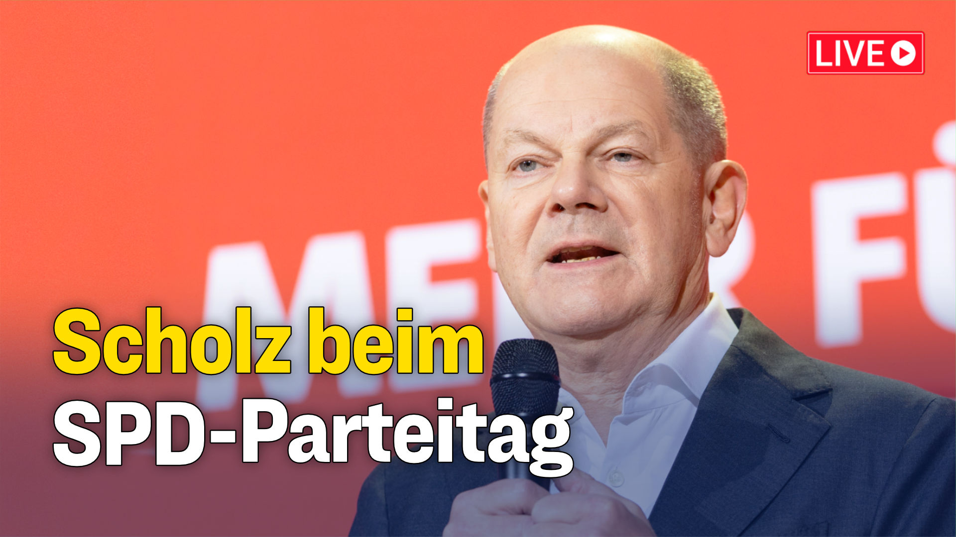 SPD-Bundesparteitag: Reden von Scholz und Klingbeil zur bevorstehenden Wahl [Livestream]