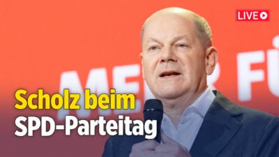 [Live ab 11:25 Uhr] Scholz und Klingbeil sprechen auf SPD-Bundesparteitag