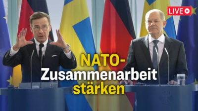 Pressekonferenz vom Bundeskanzler und schwedischen Ministerpräsidenten Kristersson [Livestream]