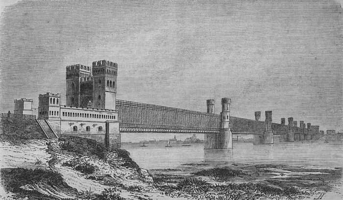 Weichselbrücke bei Dirschau von Friedrich August Stüler entworfen