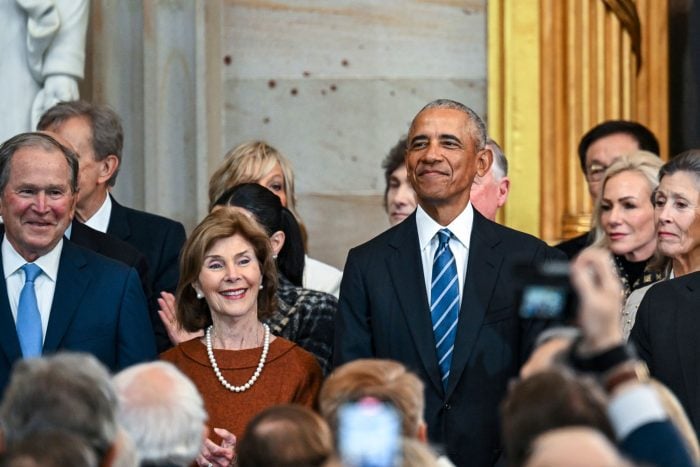 Barack Obama nimmt an der Vereidigung Trumps ohne seine Frau Michelle Obama teil.