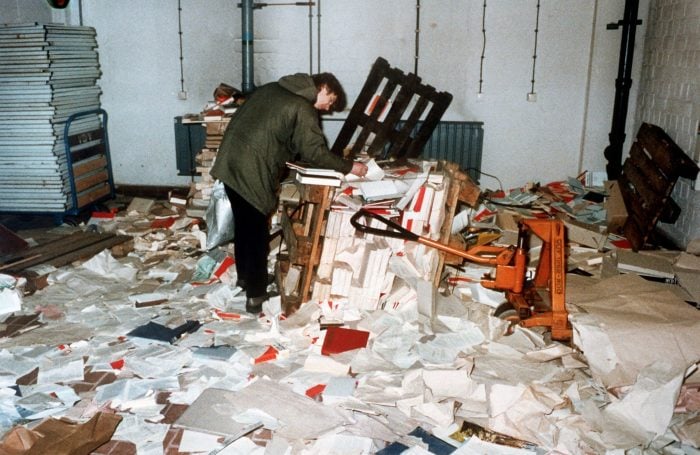 Bei der Besetzung der Stasi-Zentrale ging einiges zu Bruch. (Archivbild)