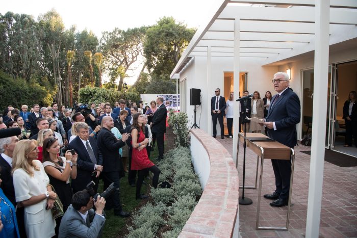 Bundespräsident Frank-Walter Steinmeier bei der Eröffnung vom Thomas Mann House (TMH) am 18. Juni 2018. (Archivbild)