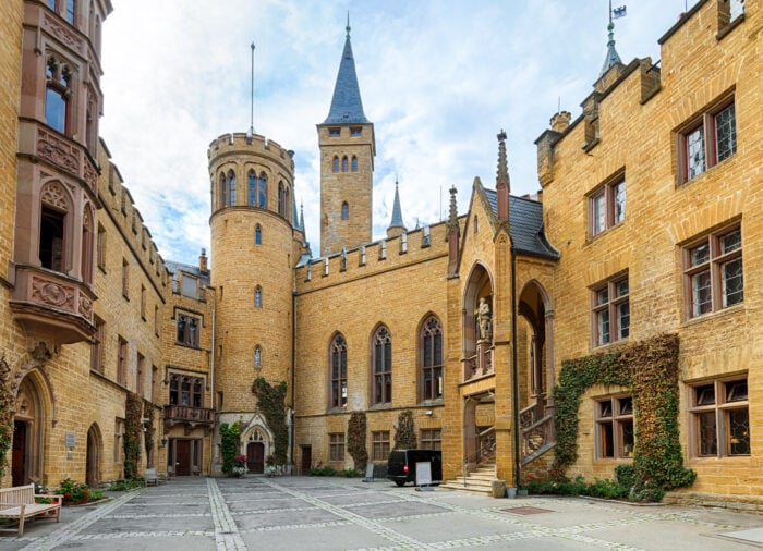 Innenhof der Burg Hohenzollern