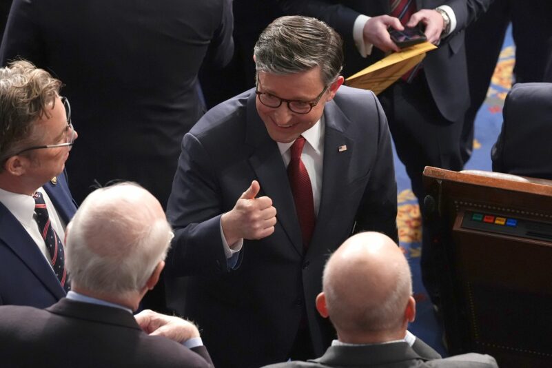 Mike Johnson bleibt Vorsitzender des US-Repräsentantenhauses.