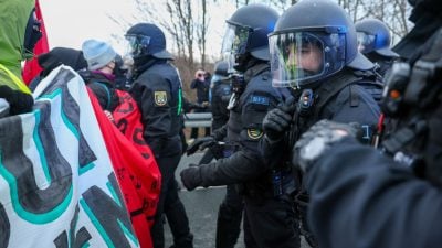 Der AfD-Bundesparteitag in Riesa wird begleitet von massiven Protesten.