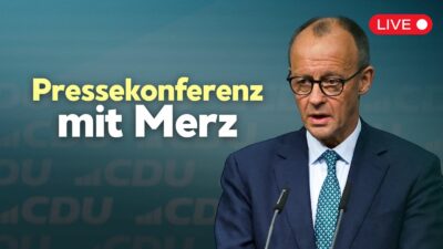 [Live ab 13:30 Uhr] Pressekonferenz mit Wahlsieger Merz im CDU-Parteihaus