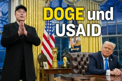 Trump und Musk beantworten Fragen zu DOGE und USAID [Original-Ton Englisch]