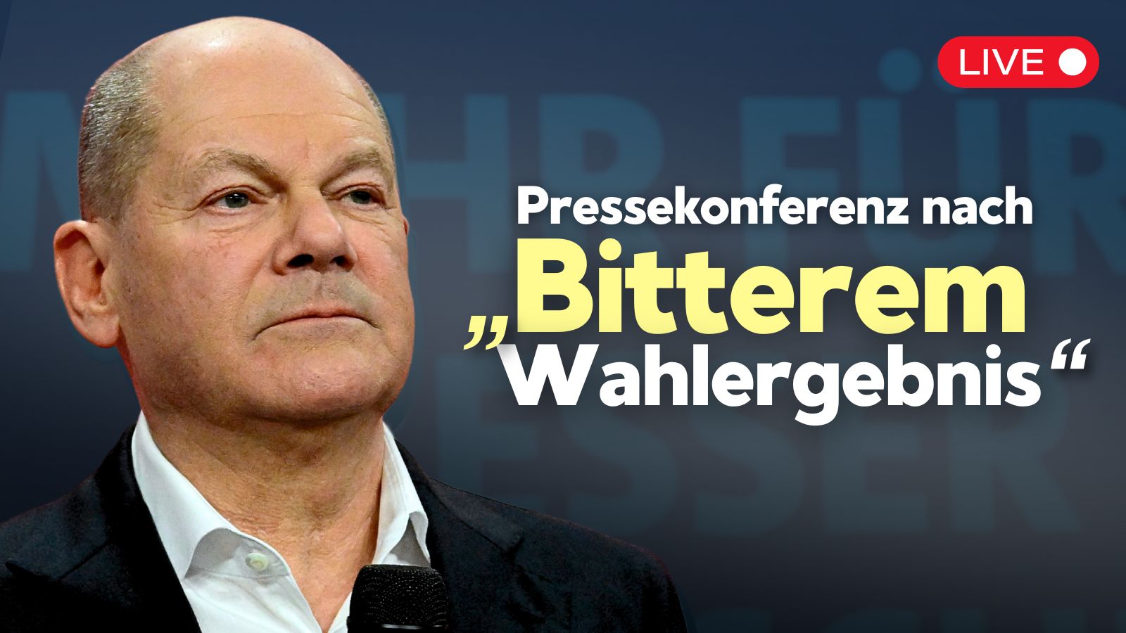 [Live ab 13 Uhr] SPD-Pressekonferenz nach „bitterem Wahlergebnis“ für den Bundeskanzler