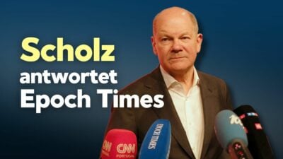 Epoch Times fragt Bundeskanzler nach Wahlprognose für Brandenburg