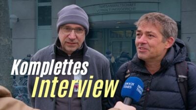 Exklusiv-Interview mit Michael Ballweg und Ralf Ludwig nach Gerichtsverhandlung in Berlin