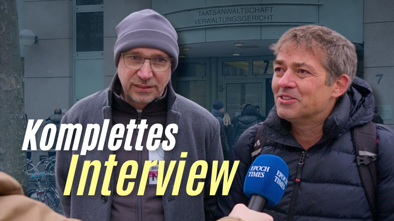 Exklusiv-Interview mit Michael Ballweg und Ralf Ludwig nach Gerichtsverhandlung in Berlin