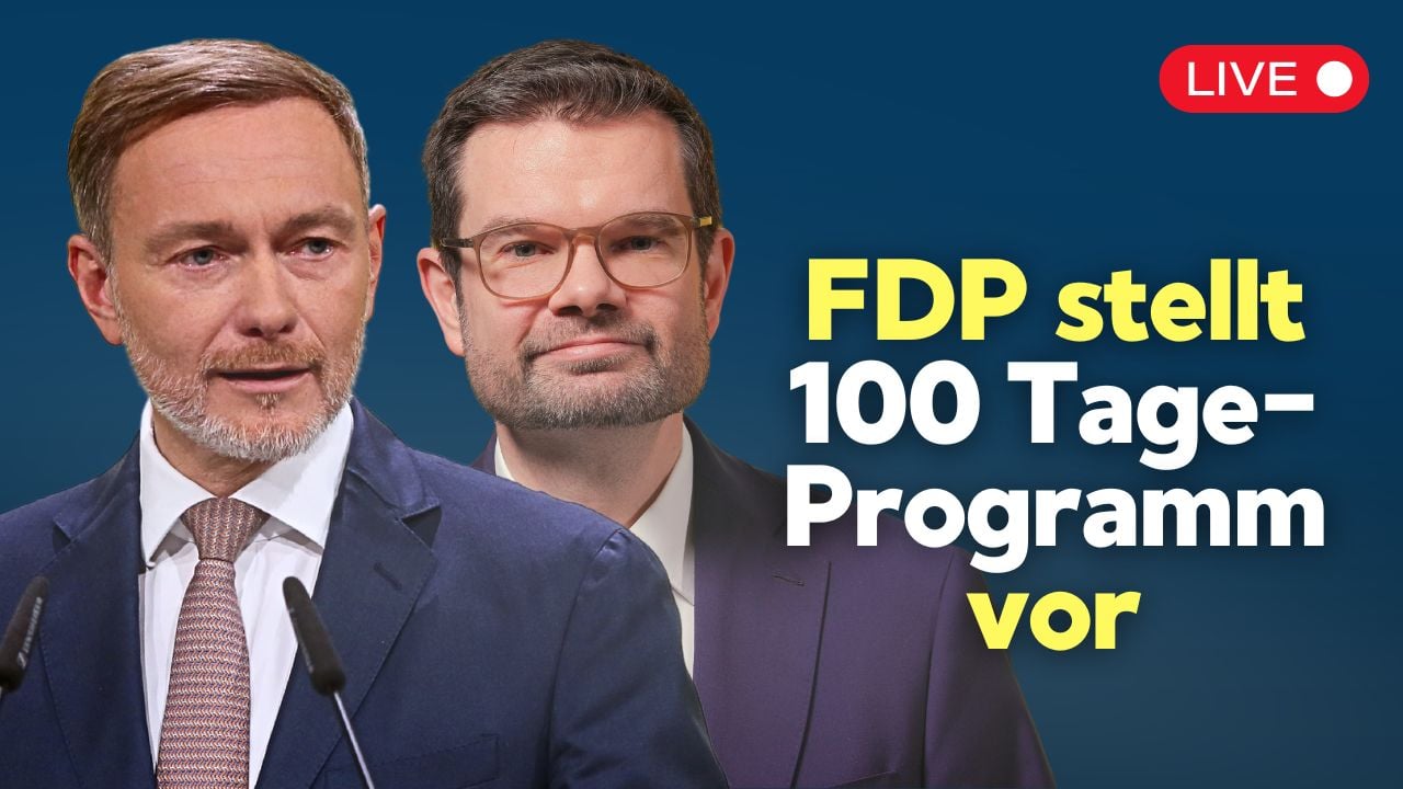 Lindner und Buschmann stellen 100-Tage-Programm für Fall einer Regierungsbeteiligung vor