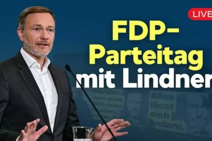 FDP-Parteitag in Potsdam mit Reden von Christian Lindner, Wolfgang Kubick und Katarina Blume