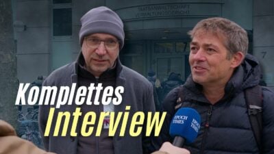 Exklusiv-Interview mit Michael Ballweg und Ralf Ludwig nach Gerichtsverhandlung in Berlin