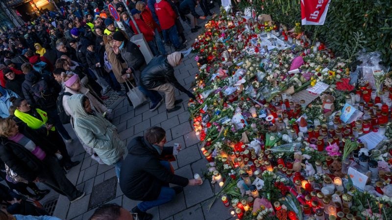 Gedenken für die Anschlagsopfer von München