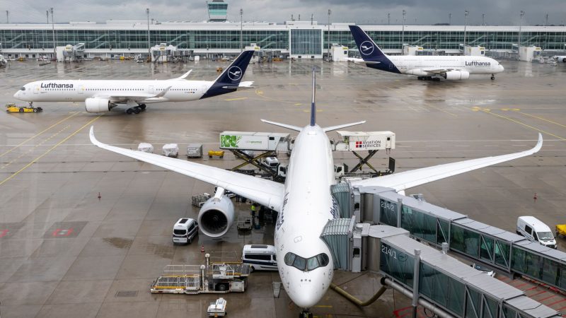 Am Flughafen München steht ein Warnstreik an. (Archivbild)