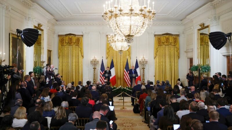 US-Präsident Trump empfing seinen französischen Amtskollegen Macron im Weißen Haus.