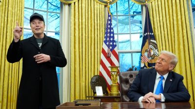 Zwei, die sich verstehen: Tech-Milliardär Elon Musk und US-Präsident Donald Trump. (Archiv)