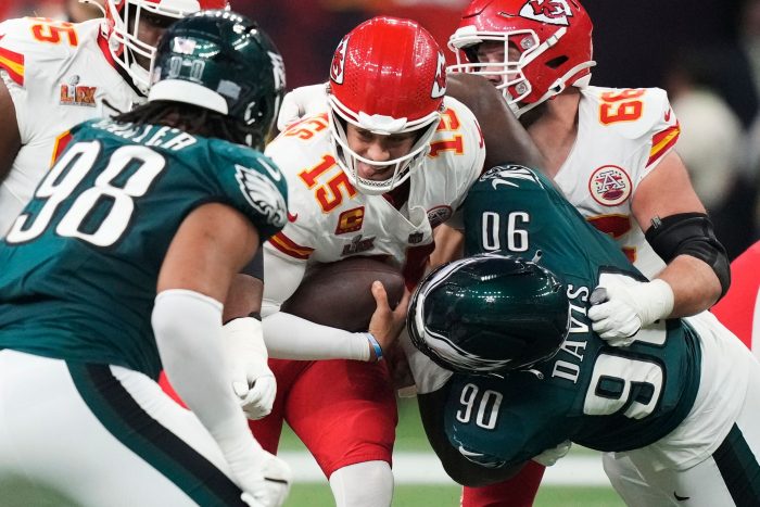 Mahomes hatte so große Schwierigkeiten wie wohl nie zuvor in seiner NFL-Karriere.