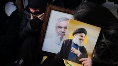 Die Zeremonie für den getöteten Hisbollah-Chef Nasrallah ist auch eine Machtdemonstration.