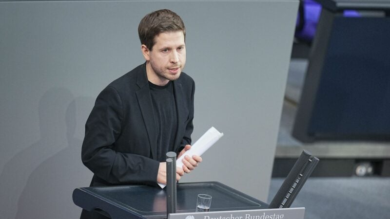 Kevin Kühnert bei seiner letzten Rede im Bundestag.