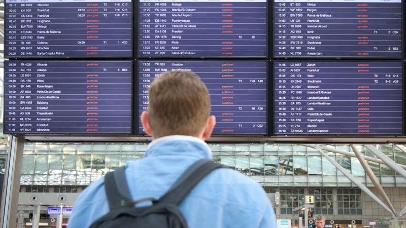 Am Flughafen Hamburg geht nichts mehr, einen Tag früher als erwartet.