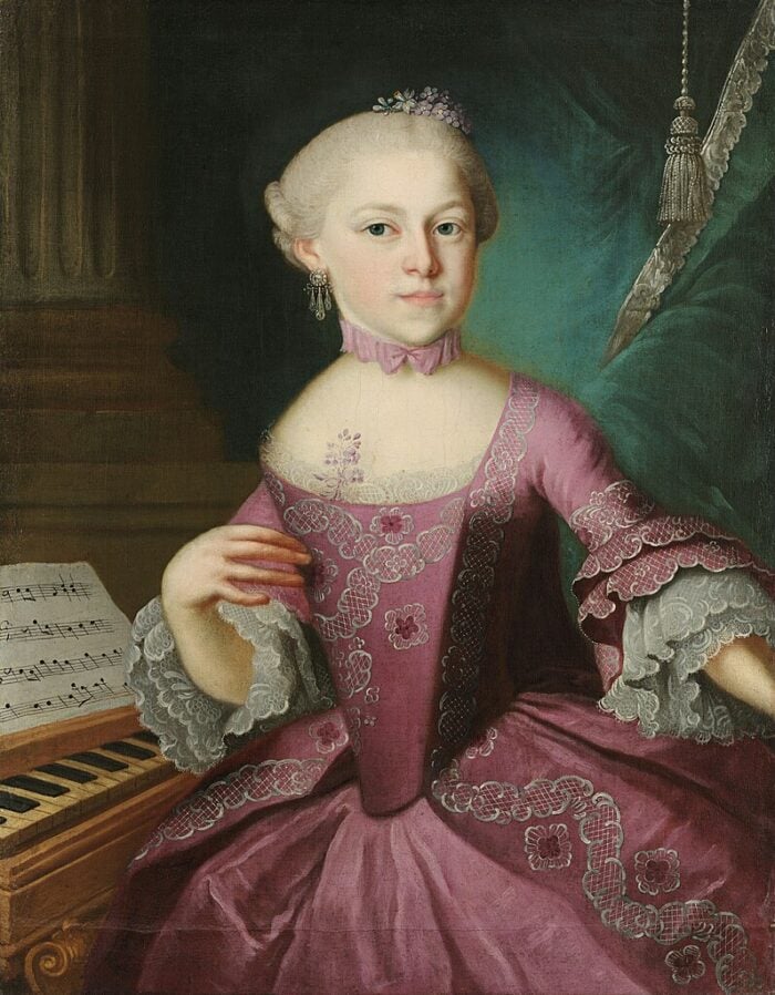 Porträt von Maria Anna Mozart