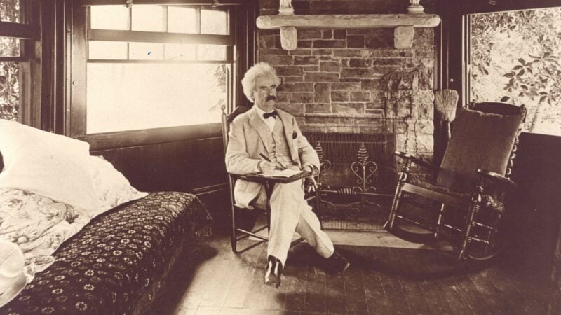 Mark Twain um das Jahr 1898