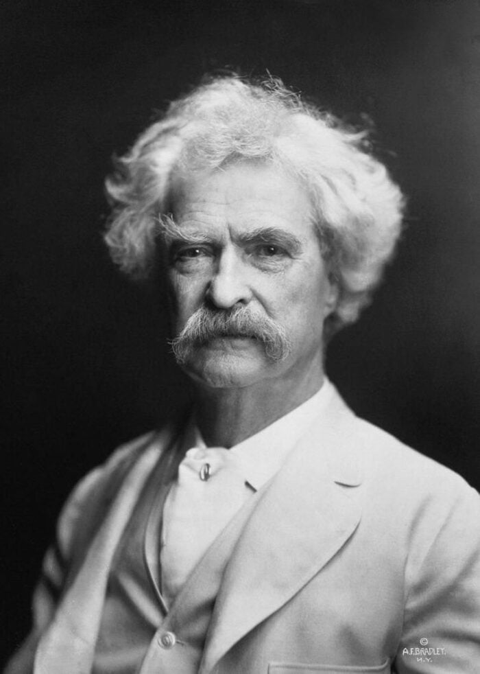 Mark Twain im Jahr 1907