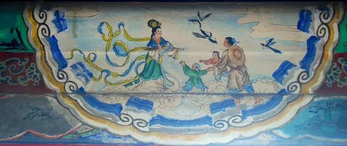 In der chinesische Mythologie trennt die Milchstraße zwei Liebende voneinander