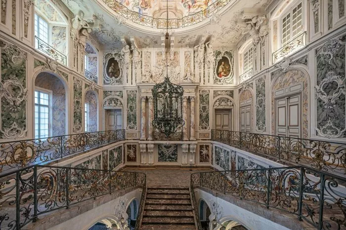 Treppenhaus des Schloss Augustusburg