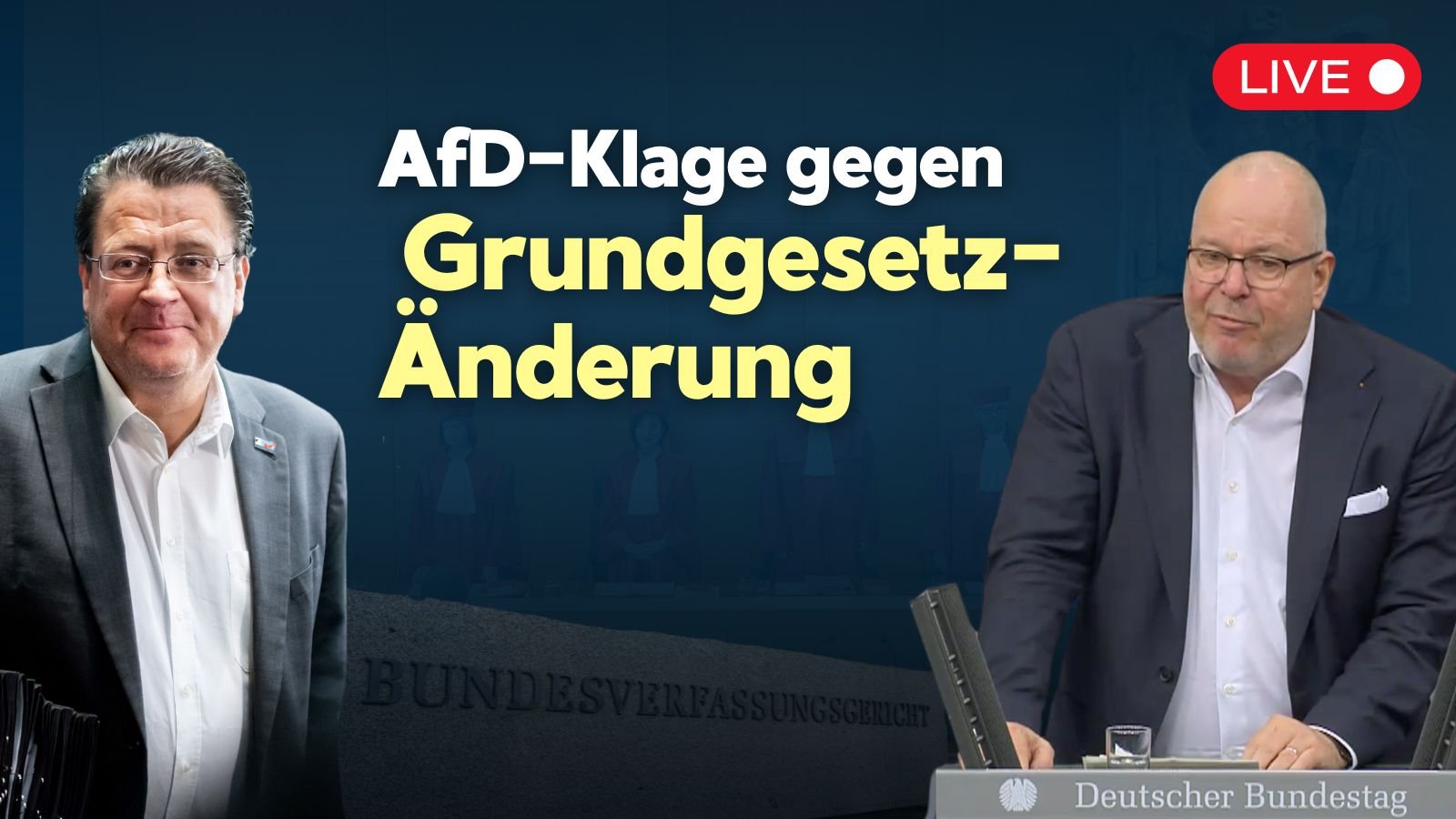 [Live] Pressegespräch der AfD zur Klage gegen GG-Änderung durch alten Bundestag