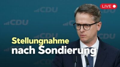 [Live ab 12:15 Uhr] Stellungnahme von CDU-Generalsekretär nach erfolgreichen Sondierungen