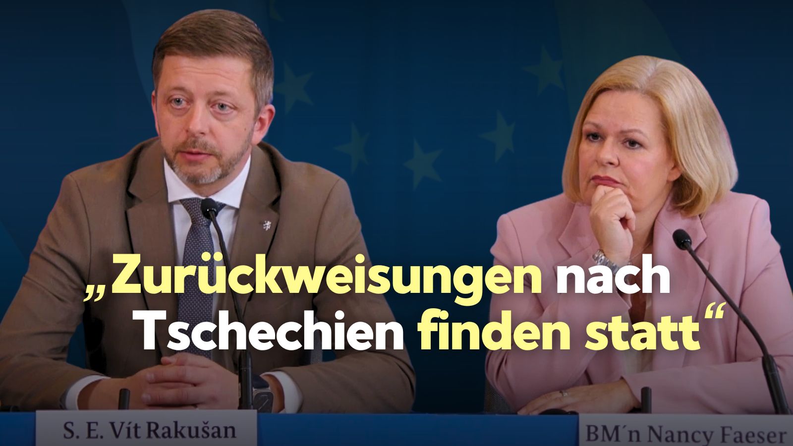 Deutschland und Tschechien schließen neuen Grenzvertrag und wollen Migration weiter begrenzen