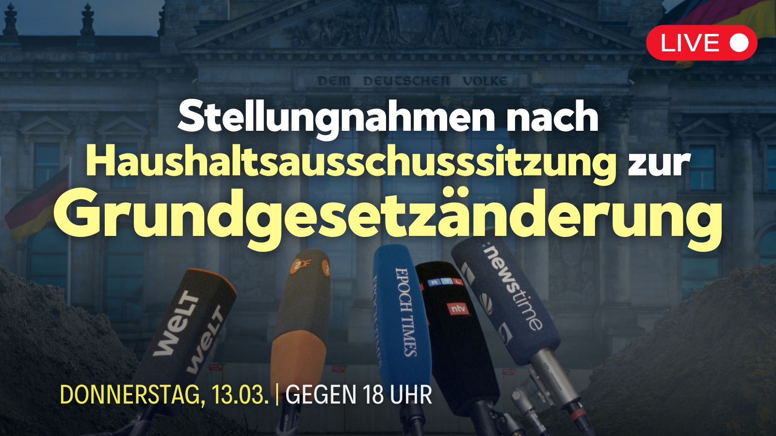 [Live gegen 18 Uhr] Stellungnahmen nach Sitzung des Haushaltsausschusses