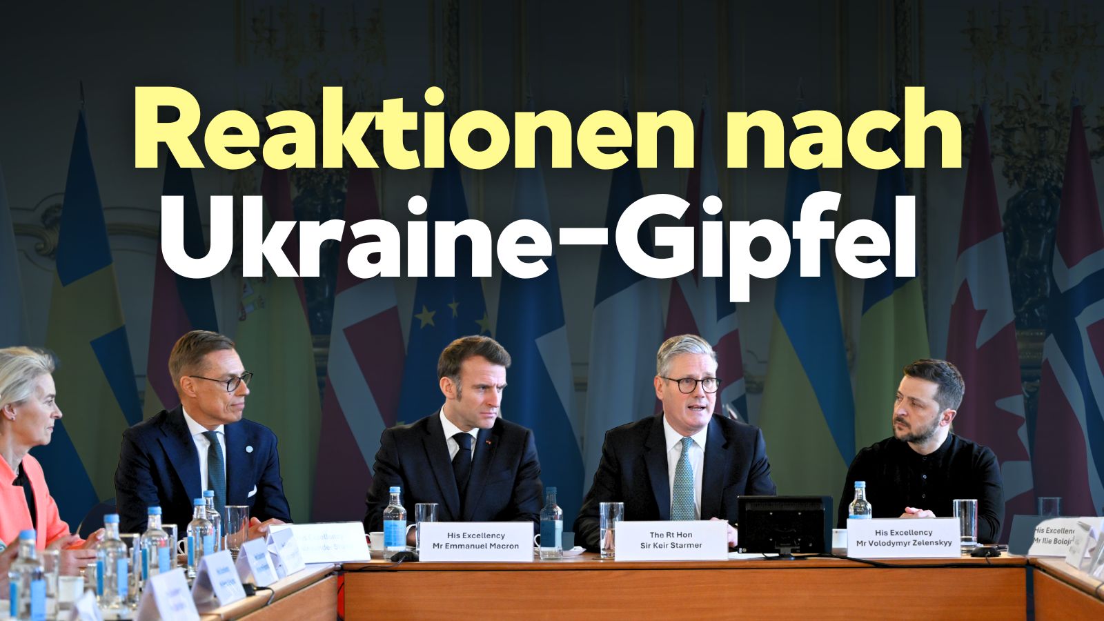 Reaktionen nach Ukraine-Gipfel – von der Leyen: „Europa muss dringend wieder aufrüsten“