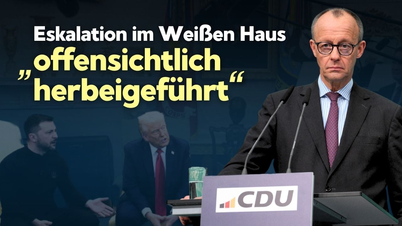 Merz: Eskalation im Weißen Haus „keine spontane Reaktion“ sondern „offensichtlich herbeigeführt“