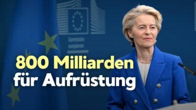 Von der Leyen: 800-Milliarden-Euro-Plan zur „Wiederbewaffnung Europas“