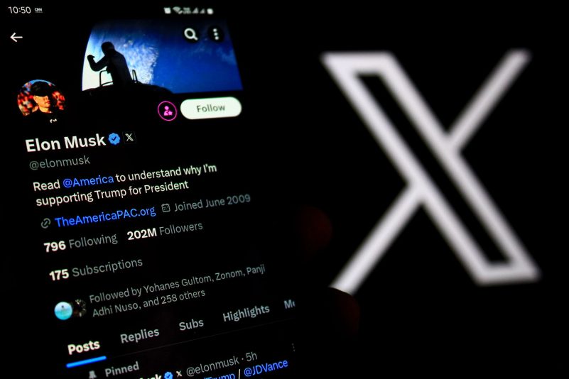 Laut Musk soll es einen großen Angriff auf X gegeben haben.