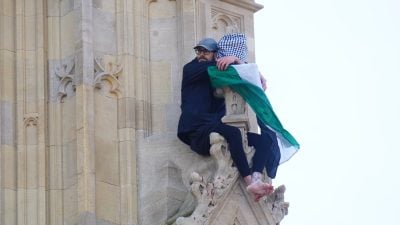 Festnahme nach Protest am Big Ben