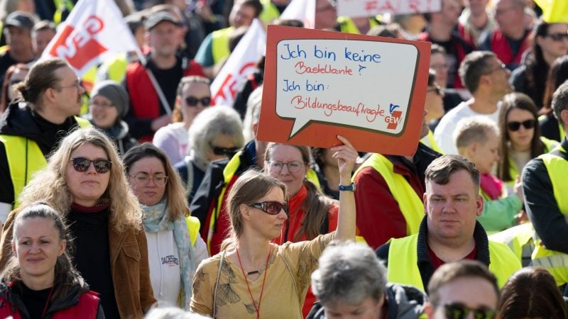 Frauen-Protest im Öffentlichen Dienst.