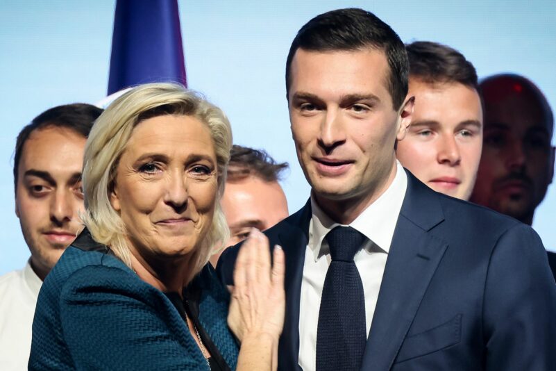 Erwartet wird, dass Le Pens politischer Ziehsohn, RN-Chef Jordan Bardella, nun als Präsidentschaftskandidat antritt.