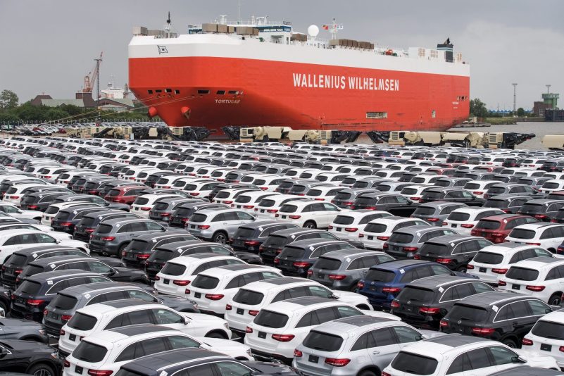 Die deutsche Autoindustrie hat 2024 mehr Fahrzeuge in die USA exportiert (Archivbild)