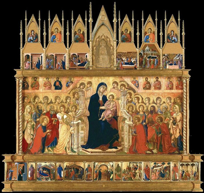 Madonna von Duccio di Buoninsegna, Gesamtbild